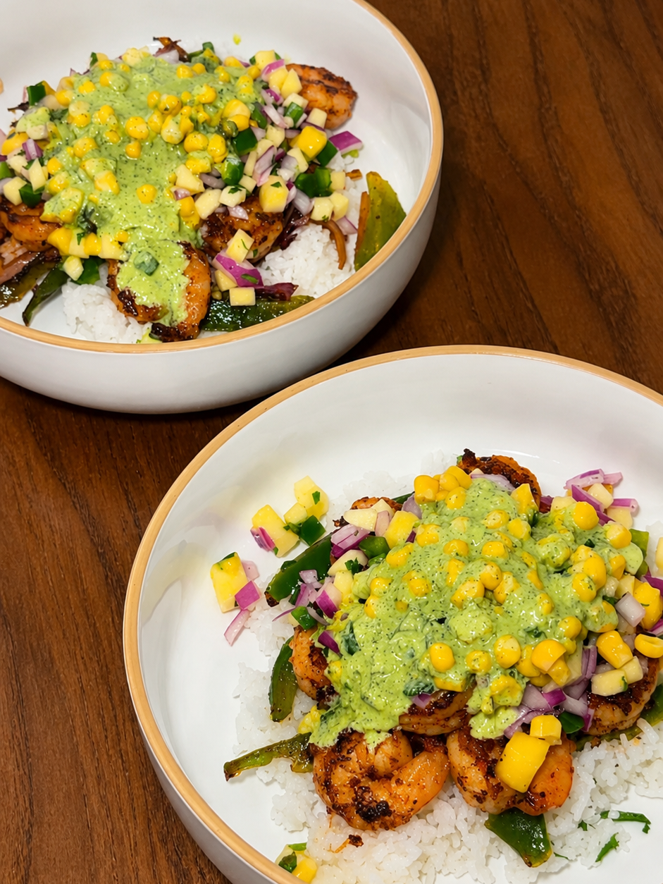 Cilantro Lime Shrimp Bowl