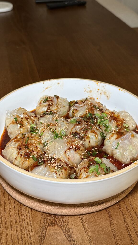 Low-Carb Shrimp & Pork Dumplings